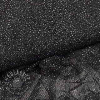 Tule voor TUTU-rok ROYAL SPARKLE black silver
