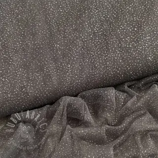 Tule voor TUTU-rok ROYAL SPARKLE dark grey silver