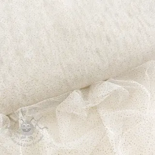 Tule voor TUTU-rok ROYAL SPARKLE white gold