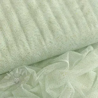Tule voor TUTU-rok ROYAL SPARKLE mint gold