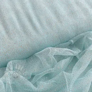 Tule voor TUTU-rok ROYAL SPARKLE light blue gold