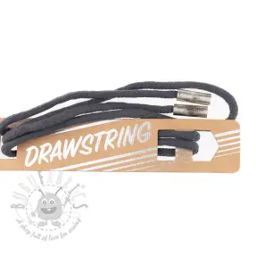 Koordje voor capuchon met eindkapjes 115 cm HEAD2 dark grey