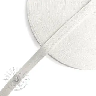 Keperband katoenen 15 mm white