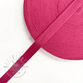 Keperband katoenen 15 mm fuchsia