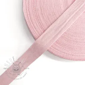 Keperband katoenen 25 mm pink
