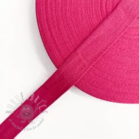 Keperband katoenen 25 mm fuchsia