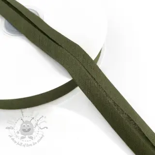 Boordstrook katoen camo green