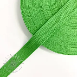 Keperband katoenen 25 mm lime