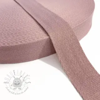 Tassenband katoen 4 cm washed pink