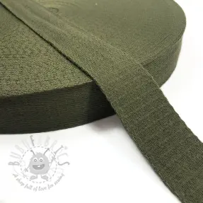 Tassenband katoen 4 cm camo green