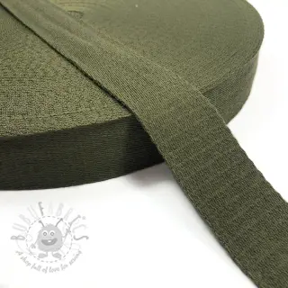 Tassenband katoen 4 cm camo green