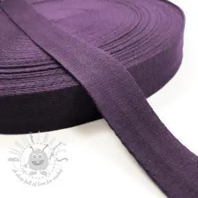 Tassenband katoen 4 cm violet