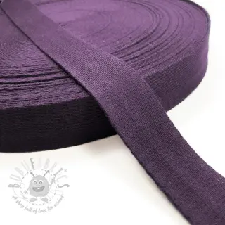 Tassenband katoen 4 cm violet