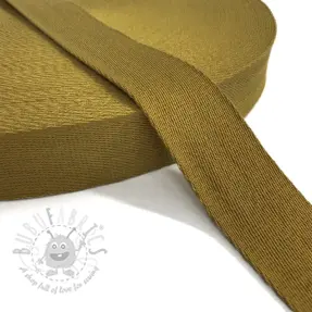 Tassenband katoen 4 cm golden brown