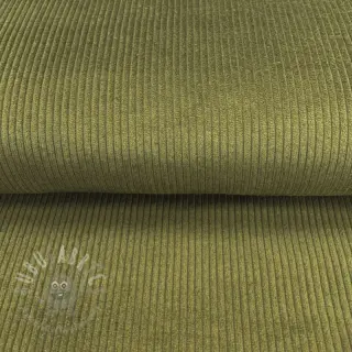 Ribfluweel army green