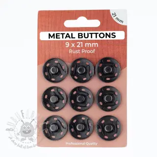 Drukknoop METAL 21 mm anthracite
