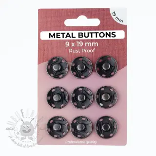 Drukknoop METAL 19 mm anthracite