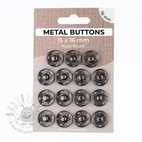 Drukknoop METAL 16 mm anthracite