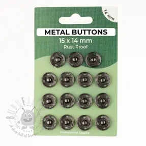 Drukknoop METAL 14 mm anthracite