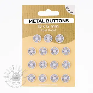 Stláčací gombík METAL 12 mm off white