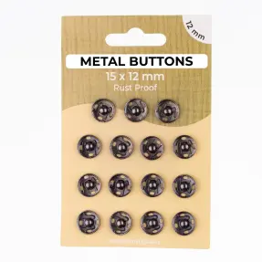 Stláčací gombík METAL 12 mm anthracite