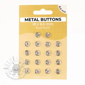Drukknoop METAL 8,5 mm silver