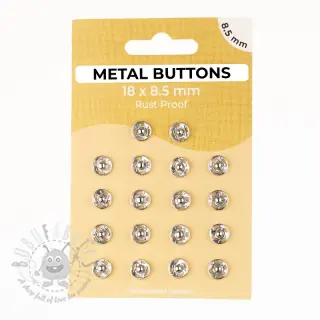 Drukknoop METAL 8,5 mm silver