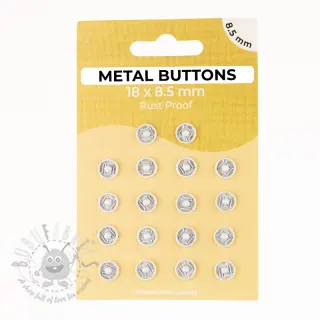 Drukknoop METAL 8,5 mm off white
