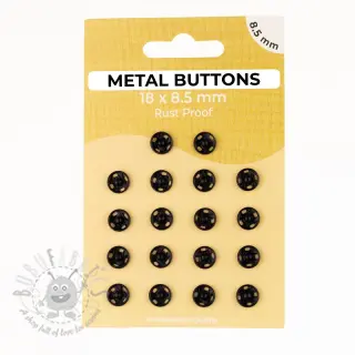 Drukknoop METAL 8,5 mm black