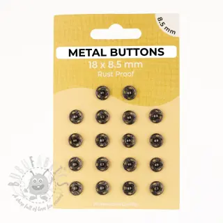 Drukknoop METAL 8,5 mm anthracite