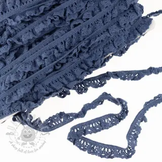 Katoenen kant elastisch dark jeans