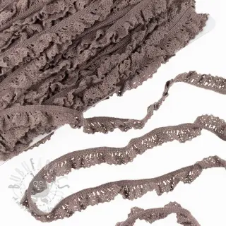 Katoenen kant elastisch mauve