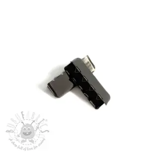 Metalen Eindkapje 25 mm anthracite