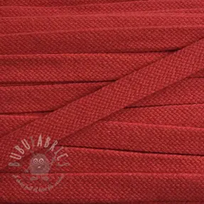 Katoenen koord plat 15 mm red