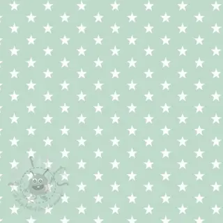 Katoenen stof Petit stars mint