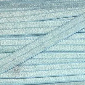 Omvouwelastiek 15 mm light blue