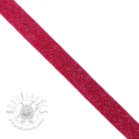 Biaisband LUREX fuchsia