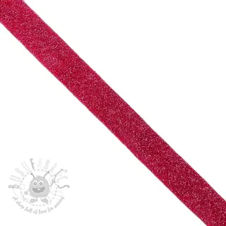 Biaisband LUREX fuchsia