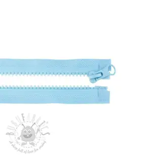 Ritssluiting deelbaar 65 cm old blue