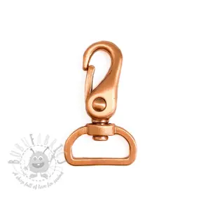 Metalen Karabijnhaak 25 mm copper