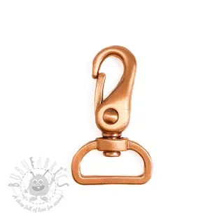 Metalen Karabijnhaak 25 mm copper