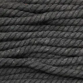 Bavlnená šnúra točená 12 mm antracit