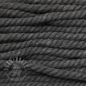 Katoenen koord getwijnd 12 mm antracit