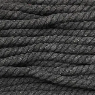Bavlnená šnúra točená 12 mm antracit