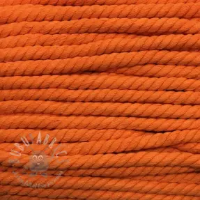 Katoenen koord getwijnd 12 mm oranje
