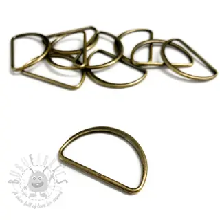 Halve ring 25 mm messing