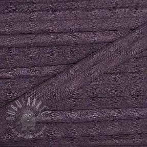 Omvouwelastiek 15 mm plum