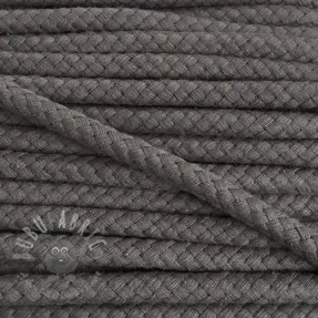 Katoenen koord 8 mm dark grey