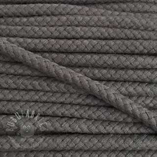 Katoenen koord 8 mm dark grey