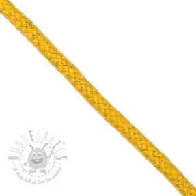 Lurexkoord 10 mm yellow